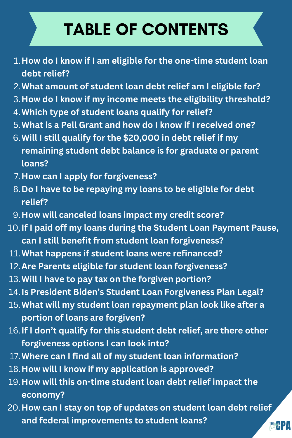 student loan forgiveness questions